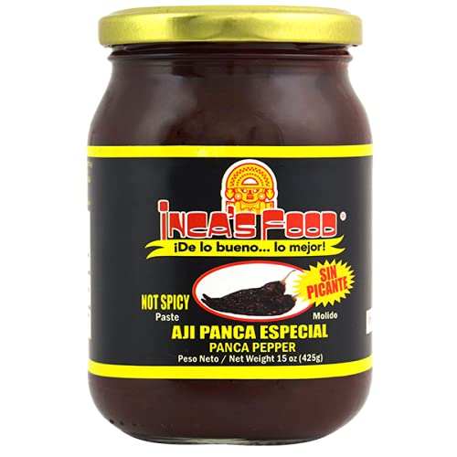 Panca Pepper Paste (NOT SPICY) Special Black Label 15 oz (425 g) - Inca's Food AJI PANCA ESPECIAL PASTA ETIQ NEGRA