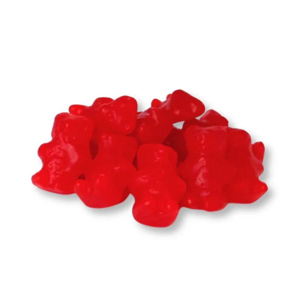 Cinnamon Gummy Bears Chewy Candy Bulk Bag - 1 lb (Approx. 50 pieces)