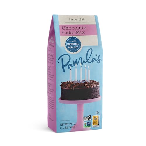 Pamela's Chocolate Cake Mix, Kosher, Gluten Free & Non-GMO, 21 Ounce (Pack of 6)