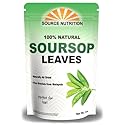 Soursop Leaf Herbal Tea Bags, 30 Count - All-Natural Dried Annona Muricata Leaves, Caffeine-Free Herbal Tea