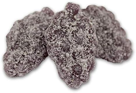 Sour Grape Candy Slices, 2.2 Pounds, Sugar-Coated Gummy Candies