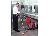 UNGSM40R Restroom MopHolder, Nylon Head, 16quot;, Red