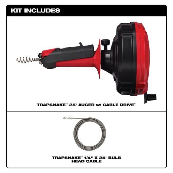 Milwaukee Tool 49-16-2573 Trapsnake 25ft