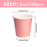 Huaiid 3 oz 100 Pack Small Paper Cups, Mouthwash Cups Bathroom Paper Cups, Espresso Mini Cups for Snack Bathroom Espresso, Perfect for Home Condos Rvs