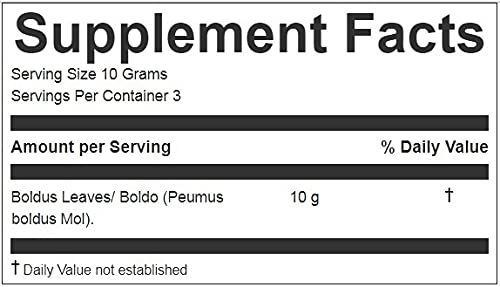 Hanan Peruvian Secrets Boldo Herbal Tea | 100% Natural Boldus | 1.06oz / 30g | Natural Detox and Diuretic Aid|Promotes Good Digestion (Single Pack)