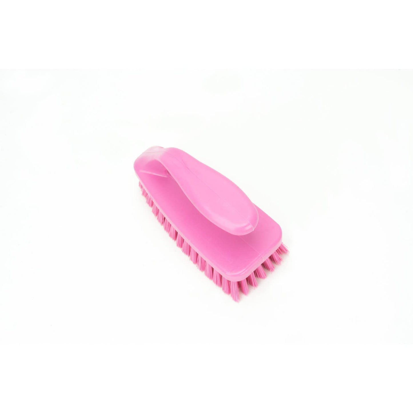 SPARTA Scrub Brush with Iron Shaped Handle and Stiff Bristles, Heavy Duty Scrubber Brush for Kitchen, Bathroom, Shower, Tile, Sink, Carpet