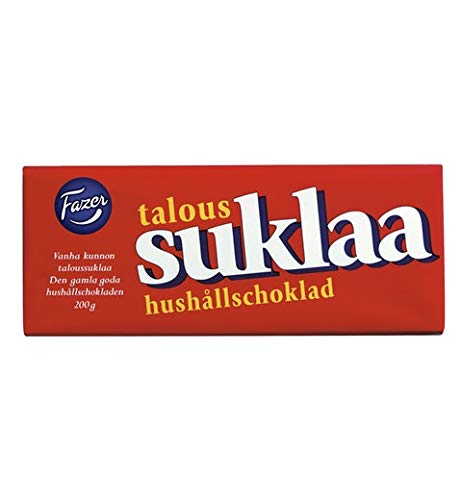 Fazer TALOUSSUKLAA Dark Chocolate 10 Packs of 200g