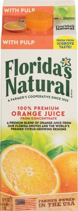 Florida's Natural, Orange Juice Some Pulp, 52 Fl Oz