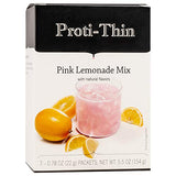 Proti-Thin High Protein Pink Lemonade Instant Drink Mix, 15g Protein, Low Calorie, Low Carb, Fat Free, Sugar Free, KETO Diet Friendly, Ideal Protein
