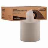 Boardwalk BWK6400 6400 Center-Pull Hand Towels, 2-Ply, Perforated, 7 7/8" x 10", 600 Sheets Per Roll (Case of 6 Rolls)