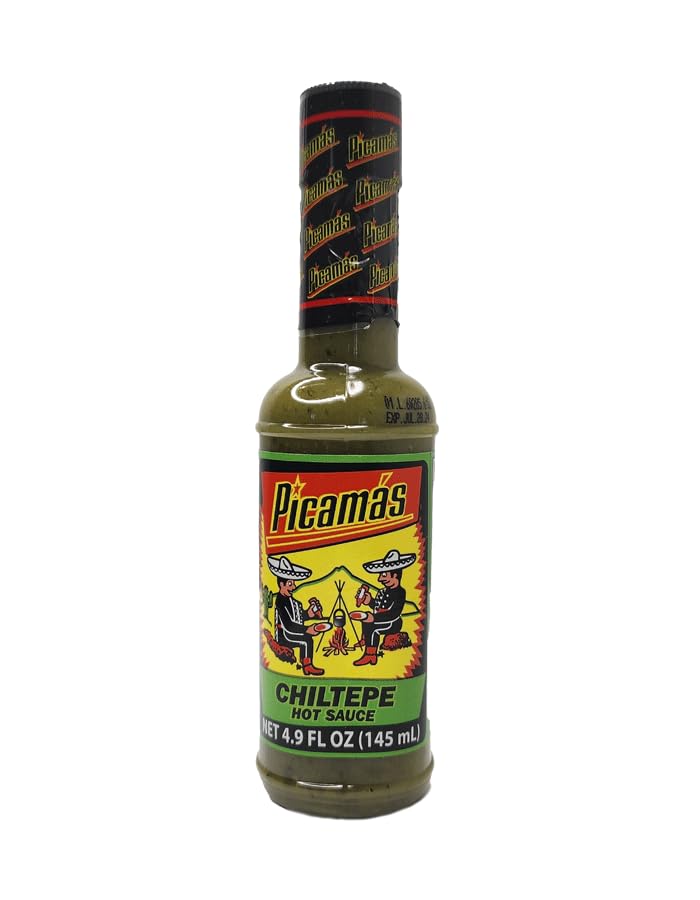 PICAMAS - Chiltepe Green Hot Sauce 4.9oz Bottles (Pack of 3)