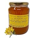 Altay Raw Meadow Honey - 100% Pure, Unfiltered, Unpasteurized, Ethically Sourced - Glass Jar, 908g / 35.2oz
