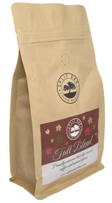 Fall Blend Coffee hand roasted beans, complex and spicy with notes of nutmeg, cinnamon, and pumpkin spice by SPLIT OAK COFFEE ROASTERS Medium Roast