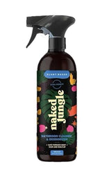 Naked Jungle Plant-Based Bathroom Cleaner and Deodorizer, Extra Strength Shower Cleaner Spray, Toilet Bowl Cleaner, Vegan Formula, No Artificial