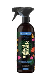 Naked Jungle Plant-Based Bathroom Cleaner and Deodorizer, Extra Strength Shower Cleaner Spray, Toilet Bowl Cleaner, Vegan Formula, No Artificial