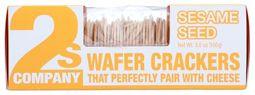 2's Company Sesame Wafer Cracker for Cheese, 3.5 Oz