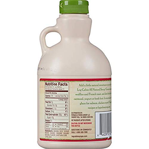 Log Cabin All Natural Table Syrup, 22 Oz (Pack of 2)