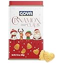 Goya Christmas Cookie Gift Collection, Festive Cinnamon Claus Christmas Cookies in Tin, Fun Shapes incl Heart & Tree, Holiday Treats for Family, 9.8oz