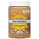 MaraNatha Natural Creamy Raw Almond Butter, 16 Ounce Jar