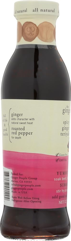 Ginger People Spicy Ginger Teriyaki Sauce - 12.7 Ounce (Pack of 2)