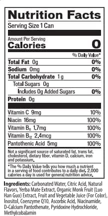 Angry Angel Ice Pop Blast & Tropical Natural Energy Drink - (24 count) Mixed Pack - Zero Sugar - CoQ10 - Important B Vitamins - 12 oz Cans