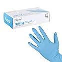 Karat [Medium - 1,000 ct] Blue Nitrile Disposable Gloves, Powder-Free, Great Fit, Tear-Resistant for Multi-Purpose (FP-GN1027)