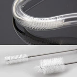 65" Flexible Drain Brush, Tube Pipe Cleaning Brush, Long Slim Cleaner Brush for Shower Sink Drain/Refrigerator Drain Hole/Dishwasher Air Gap/Fish