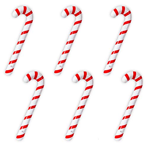 Joliyoou Inflatable Candy Cane, Christmas Holiday Decorations 6 Packs