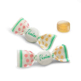 PUNTINI Peach Italian Gourmet Chewy Jujubes, Peach Flavor, Individually Wrapped Vegan Candy, Gluten Free, Non-GMO, 14 oz Resealable Pouch, 300 Ct.