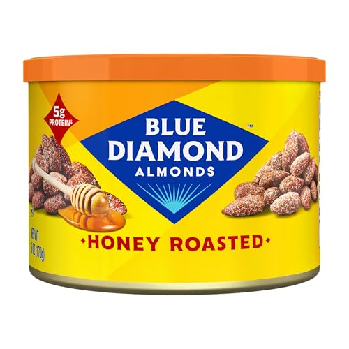 Blue Diamond Almonds, Sweet Honey Roasted Classic Flavor, GMO Free, Kosher, No Gluten Ingredients or Artificial Flavors, Great for On-The-Go, Pantry