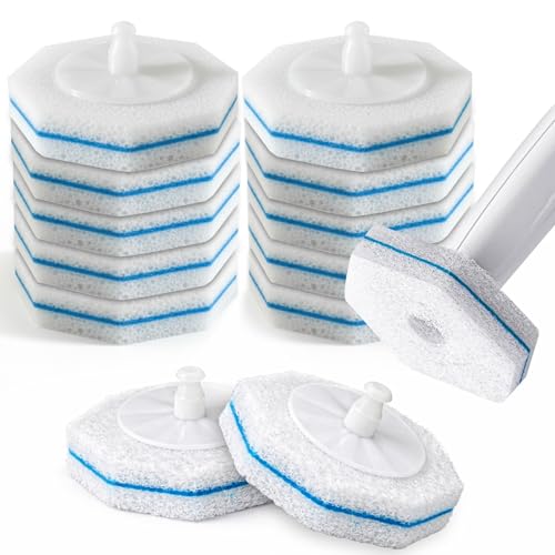 Toilet Wand Refills 10 Count, Compatible with Clorox Wand & Most Standard Wand Handles | Disposable Bowl Cleaner Refills for Toilets | Toilet Scrubber