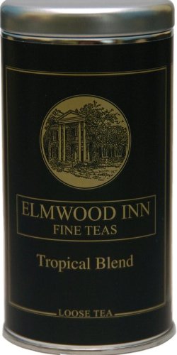 Elmwood Inn Tropical Blend Tea, Loose Black Tea W/ Hibiscus ~ Fine Teas ~ 4 oz Tin