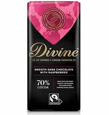 Divine Dark Chocolate with Raspberry 100g - Pack of 2