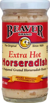 Beaver Extra Hot Horseradish, 4-ounces (Pack of 12)
