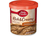 Betty Crocker Super Moist German Chocolate Cake Mix and Coconut Pecan Frosting Bundle (4 Pack)