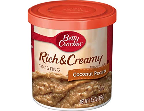Betty Crocker Super Moist German Chocolate Cake Mix and Coconut Pecan Frosting Bundle (4 Pack)