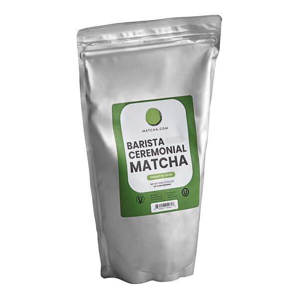 Matcha.com Ceremonial Barista Matcha Powder 1.1 lb (500g) - Premium Japanese Green Tea for Cafes, Restaurants & Foodservice, Easy Preperation