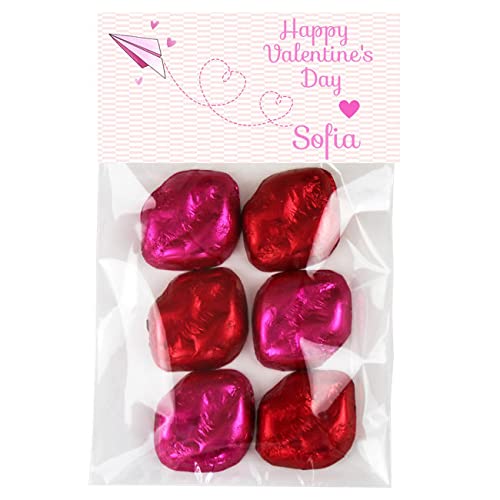 Script and Scribble Paper Airplane Valentine Candy Bag Toppers | Valentine's Day Gift | 20 per set | Party Favors | Classroom Valentine | Valentine