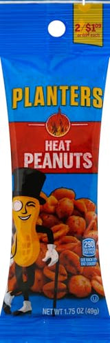 Planters, Peanuts Heat Tube, 1.75 Ounce