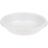 Creative Converting Touch of Color 20 Count Paper Bowl, 20 oz, White