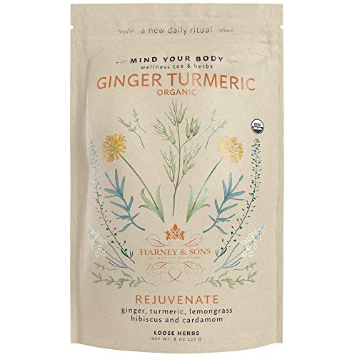 Harney & Sons Organic Ginger Turmeric | 8oz Bag of Loose Ginger and Turmeric