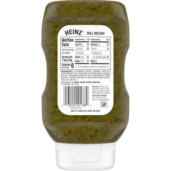Heinz Dill Relish, 12.7 FL OZ (Pack of 8)