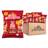 Carolina Country Snacks - Old Time Fatback Skin 1.75oz,12 bags - Classic Crunch with a Spicy Kick