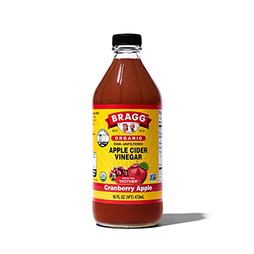 Bragg Organic Apple Cider Vinegar Cranberry Apple Blend with the Mother - 16 fl oz - Raw and Unfiltered