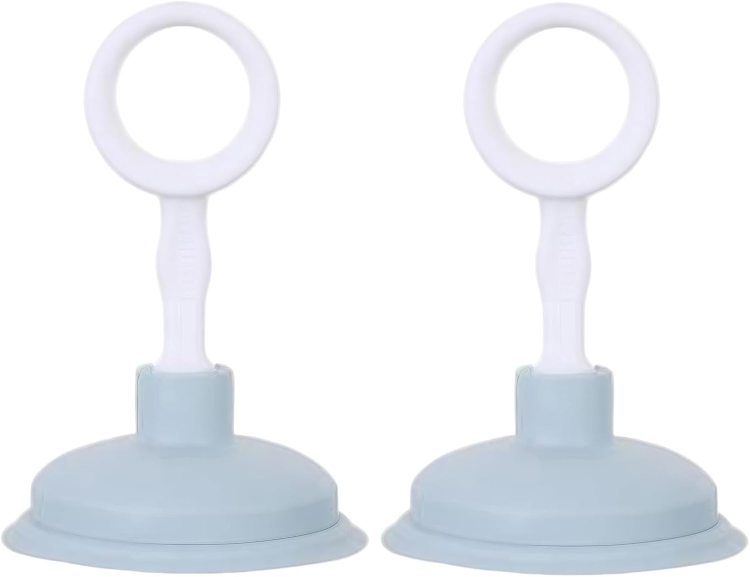 2 Pcs Blue Sink Plunger,Bathroom Small Drain Plunger Portable Kitchen Sink Drains Suction Cup Liquid Plumber Clog Remover Easy To Unclog,Drain