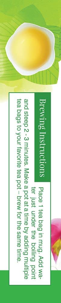 Davidson's Organics, Tropical Green Tea, 8-count Tea Bags, Pack of 12