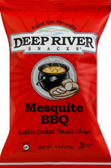 Deep River Snacks Mesquite BBQ Kettle Cooked Potato Chips, 2-Ounce (Pack of 24)