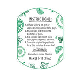 McKinnon’s Dry Craft Cocktails Dehydrated Fruits and Herbs, DIY Mixology, Infusion Kit, Mason Jar Serves 8 - 16 Drinks (Cucumber Cilantro, 1 Jar)