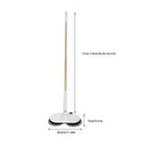Cordless Electric Spin Mop, 2000mAh 60+ min Runtime, Foot Switch No Bending, 150RPM, 4 Pads, Adjustable Lightweight Floor Cleaner for Hardwood Tile