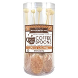 Melville Candy Gourmet Coffee Spoons - Naturally Flavored Stirrers for Beverages - Sweetened Salted Caramel, 8 Count